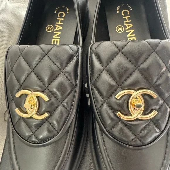 Chanel Black Moccasins - Picture 2 of 6